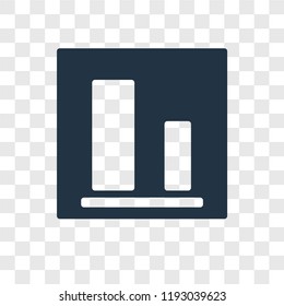 Vertical alignment vector icon isolated on transparent background, Vertical alignment transparency logo concept