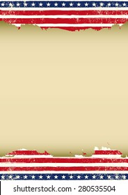 Vertical American dirty flag. A vertical American background for your publicity