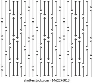 Vertical anchor stripe of pattern vector. Design random line black on white background. Design print for illustration, texture, wallpaper, background, interior. Set 1