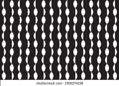 Vertical of arc shape of pattern vector. Design regular art white on black. Design print for illustration, texture, textile, wallpaper, background. Set 1