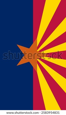 Vertical Arizona Flag Vector Images