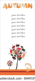 vertical autumn banner