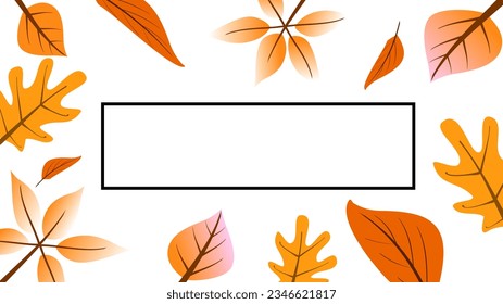 Vertical autumn text placeholder copy space background