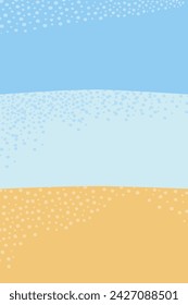 Vertical backdrop texture of colorful stripes and abstract bubbles decoration in trendy summer hues