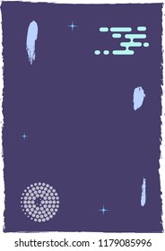Vertical background with abstract and geometric elements for social media networks. Vector illustration.