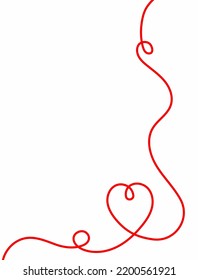 Vertikaler Hintergrund mit einem handgezeichneten Herz. Sketch, doodle. Einfache Vektorgrafik.