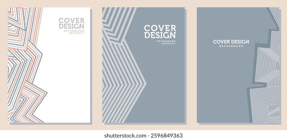 vertical background line vector set resolution elegant cover design for brochure, book, flyer, poster, background, banner, annual report presentation and others.