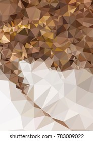 Vertical background low poly mosaic. Template design, list, front page, brochure layout, banner, idea, cover, print, flyer, book, blank, card, ad, sign, sheet. Copy space. Vector clip art.