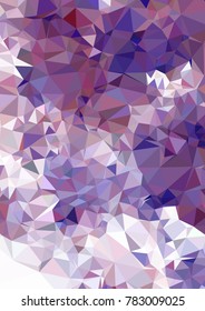 Vertical background low poly mosaic. Template design, list, front page, brochure layout, banner, idea, cover, print, flyer, book, blank, card, ad, sign, sheet. Copy space. Vector clip art.