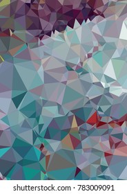 Vertical background low poly mosaic. Template design, list, front page, brochure layout, banner, idea, cover, print, flyer, book, blank, card, ad, sign, sheet. Copy space. Vector clip art.
