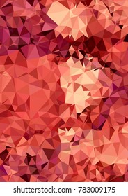 Vertical background low poly mosaic. Template design, list, front page, brochure layout, banner, idea, cover, print, flyer, book, blank, card, ad, sign, sheet. Copy space. Vector clip art.