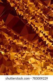 Vertical background low poly mosaic. Template design, list, front page, brochure layout, banner, idea, cover, print, flyer, book, blank, card, ad, sign, sheet. Copy space. Vector clip art.