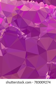 Vertical background low poly mosaic. Template design, list, front page, brochure layout, banner, idea, cover, print, flyer, book, blank, card, ad, sign, sheet. Copy space. Vector clip art.