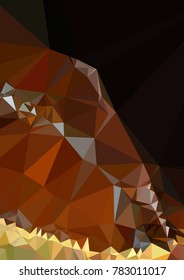 Vertical background low poly mosaic. Template design, list, front page, brochure layout, banner, idea, cover, print, flyer, book, blank, card, ad, sign, sheet. Copy space. Vector clip art.