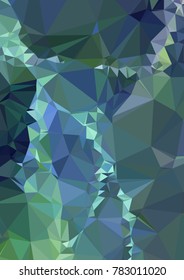 Vertical background low poly mosaic. Template design, list, front page, brochure layout, banner, idea, cover, print, flyer, book, blank, card, ad, sign, sheet. Copy space. Vector clip art.
