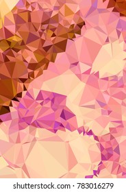 Vertical background low poly mosaic. Template design, list, front page, brochure layout, banner, idea, cover, print, flyer, book, blank, card, ad, sign, sheet. Copy space. Vector clip art.