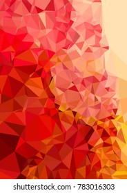 Vertical background low poly mosaic. Template design, list, front page, brochure layout, banner, idea, cover, print, flyer, book, blank, card, ad, sign, sheet. Copy space. Vector clip art.