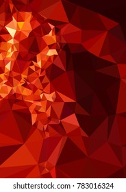 Vertical background low poly mosaic. Template design, list, front page, brochure layout, banner, idea, cover, print, flyer, book, blank, card, ad, sign, sheet. Copy space. Vector clip art.