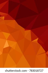 Vertical background low poly mosaic. Template design, list, front page, brochure layout, banner, idea, cover, print, flyer, book, blank, card, ad, sign, sheet. Copy space. Vector clip art.