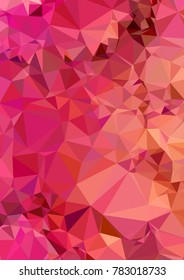 Vertical background low poly mosaic. Template design, list, front page, brochure layout, banner, idea, cover, print, flyer, book, blank, card, ad, sign, sheet. Copy space. Vector clip art.