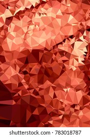 Vertical background low poly mosaic. Template design, list, front page, brochure layout, banner, idea, cover, print, flyer, book, blank, card, ad, sign, sheet. Copy space. Vector clip art.