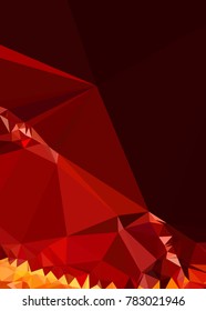 Vertical background low poly mosaic. Template design, list, front page, brochure layout, banner, idea, cover, print, flyer, book, blank, card, ad, sign, sheet. Copy space. Vector clip art.