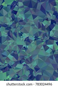 Vertical background low poly mosaic. Template design, list, front page, brochure layout, banner, idea, cover, print, flyer, book, blank, card, ad, sign, sheet. Copy space. Vector clip art.