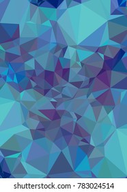 Vertical background low poly mosaic. Template design, list, front page, brochure layout, banner, idea, cover, print, flyer, book, blank, card, ad, sign, sheet. Copy space. Vector clip art.
