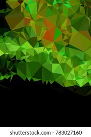 Vertical background low poly mosaic. Template design, list, front page, brochure layout, banner, idea, cover, print, flyer, book, blank, card, ad, sign, sheet. Copy space. Vector clip art.