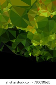 Vertical background low poly mosaic. Template design, list, front page, brochure layout, banner, idea, cover, print, flyer, book, blank, card, ad, sign, sheet. Copy space. Vector clip art.