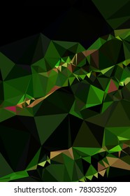 Vertical background low poly mosaic. Template design, list, front page, brochure layout, banner, idea, cover, print, flyer, book, blank, card, ad, sign, sheet. Copy space. Vector clip art.