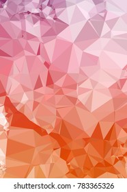Vertical background low poly mosaic. Template design, list, front page, brochure layout, banner, idea, cover, print, flyer, book, blank, card, ad, sign, sheet. Copy space. Vector clip art.