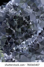 Vertical background low poly mosaic. Template design, list, front page, brochure layout, banner, idea, cover, print, flyer, book, blank, card, ad, sign, sheet. Copy space. Vector clip art.