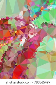 Vertical background low poly mosaic. Template design, list, front page, brochure layout, banner, idea, cover, print, flyer, book, blank, card, ad, sign, sheet. Copy space. Vector clip art.