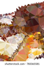 Vertical background low poly mosaic. Template design, list, front page, brochure layout, banner, idea, cover, print, flyer, book, blank, card, ad, sign, sheet. Copy space. Vector clip art.