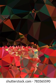 Vertical background low poly mosaic. Template design, list, front page, brochure layout, banner, idea, cover, print, flyer, book, blank, card, ad, sign, sheet. Copy space. Vector clip art.