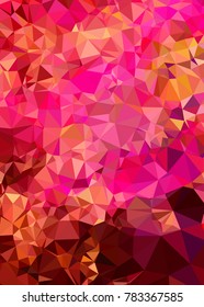 Vertical background low poly mosaic. Template design, list, front page, brochure layout, banner, idea, cover, print, flyer, book, blank, card, ad, sign, sheet. Copy space. Vector clip art.