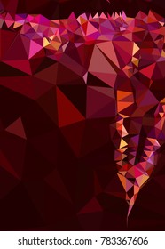 Vertical background low poly mosaic. Template design, list, front page, brochure layout, banner, idea, cover, print, flyer, book, blank, card, ad, sign, sheet. Copy space. Vector clip art.