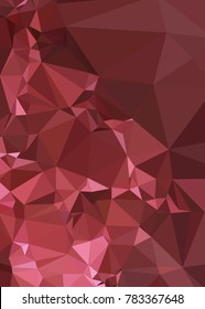 Vertical background low poly mosaic. Template design, list, front page, brochure layout, banner, idea, cover, print, flyer, book, blank, card, ad, sign, sheet. Copy space. Vector clip art.