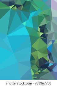 Vertical background low poly mosaic. Template design, list, front page, brochure layout, banner, idea, cover, print, flyer, book, blank, card, ad, sign, sheet. Copy space. Vector clip art.