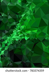 Vertical background low poly mosaic. Template design, list, front page, brochure layout, banner, idea, cover, print, flyer, book, blank, card, ad, sign, sheet. Copy space. Vector clip art.