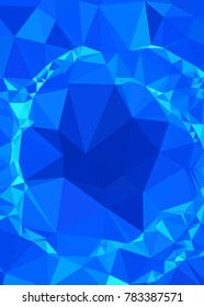Vertical background low poly mosaic. Template design, list, front page, brochure layout, banner, idea, cover, print, flyer, book, blank, card, ad, sign, sheet. Copy space. Vector clip art.