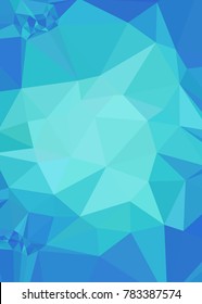 Vertical background low poly mosaic. Template design, list, front page, brochure layout, banner, idea, cover, print, flyer, book, blank, card, ad, sign, sheet. Copy space. Vector clip art.