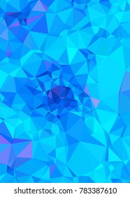 Vertical background low poly mosaic. Template design, list, front page, brochure layout, banner, idea, cover, print, flyer, book, blank, card, ad, sign, sheet. Copy space. Vector clip art.