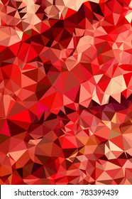 Vertical background low poly mosaic. Template design, list, front page, brochure layout, banner, idea, cover, print, flyer, book, blank, card, ad, sign, sheet. Copy space. Vector clip art.
