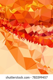 Vertical background low poly mosaic. Template design, list, front page, brochure layout, banner, idea, cover, print, flyer, book, blank, card, ad, sign, sheet. Copy space. Vector clip art.
