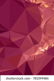 Vertical background low poly mosaic. Template design, list, front page, brochure layout, banner, idea, cover, print, flyer, book, blank, card, ad, sign, sheet. Copy space. Vector clip art.