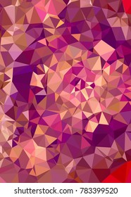 Vertical background low poly mosaic. Template design, list, front page, brochure layout, banner, idea, cover, print, flyer, book, blank, card, ad, sign, sheet. Copy space. Vector clip art.