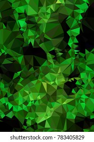 Vertical background low poly mosaic. Template design, list, front page, brochure layout, banner, idea, cover, print, flyer, book, blank, card, ad, sign, sheet. Copy space. Vector clip art.