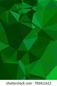 Vertical background low poly mosaic. Template design, list, front page, brochure layout, banner, idea, cover, print, flyer, book, blank, card, ad, sign, sheet. Copy space. Vector clip art.